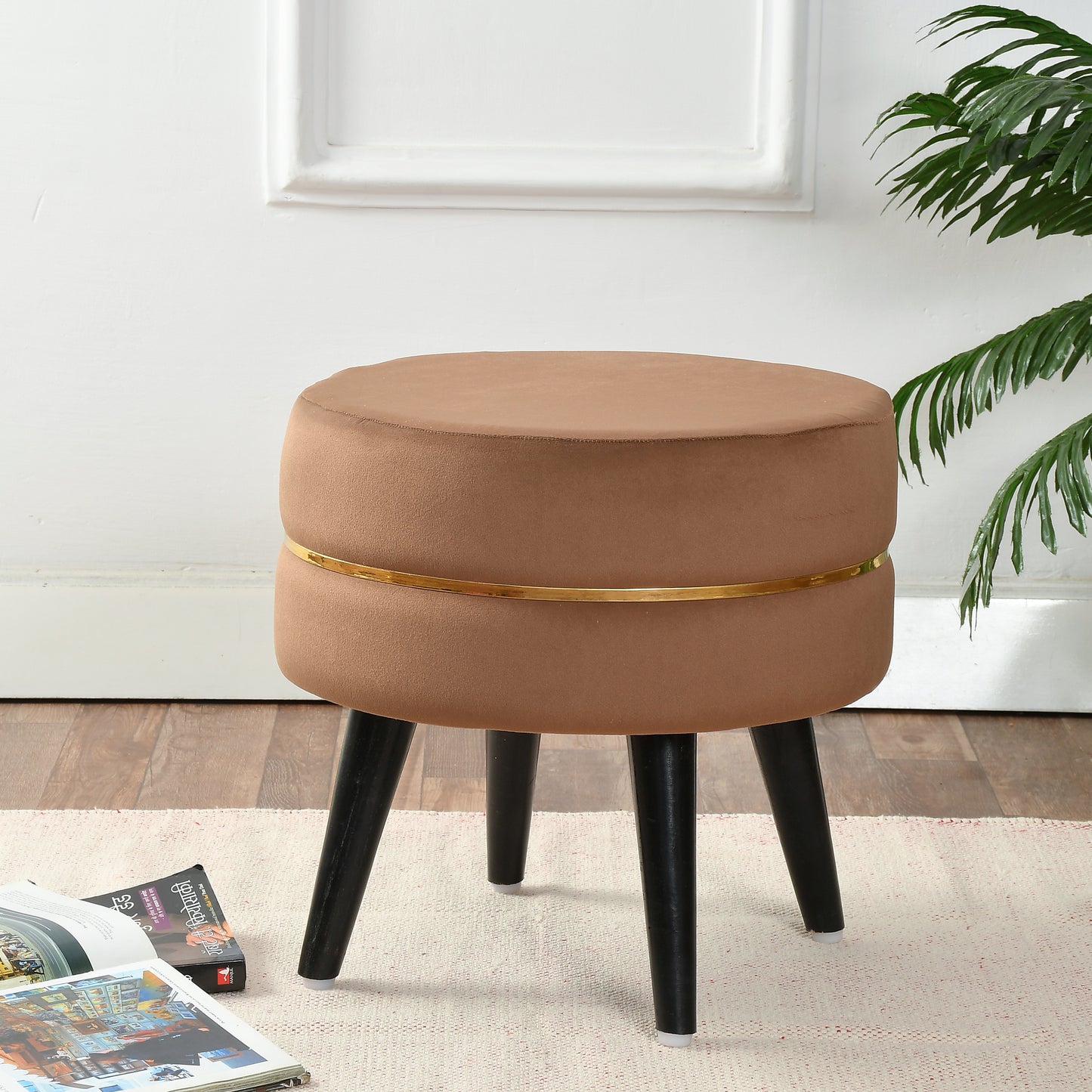 Homeaccex Ottoman Pouffe Puffy Stool, 16inch Height