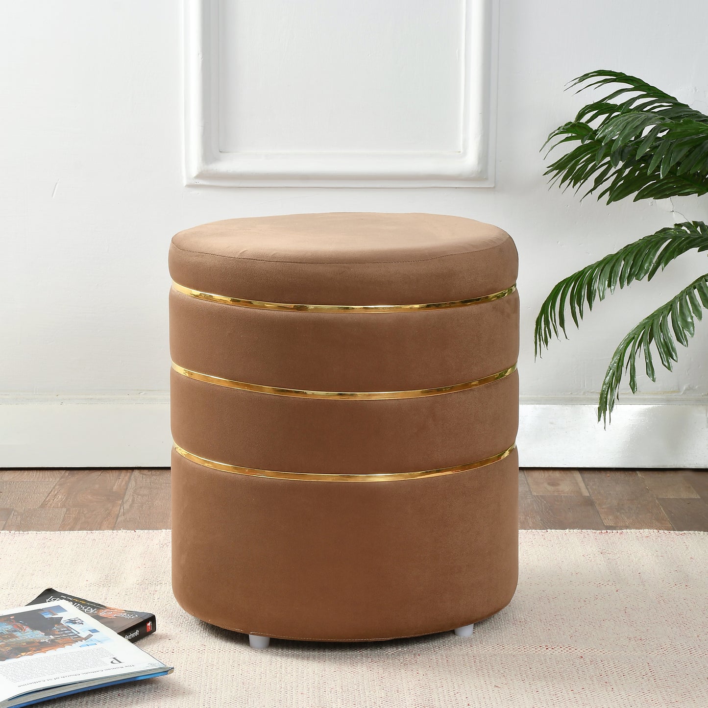 Homeaccex Ottoman Pouffe Puffy Stool Footstool, 18inch Height